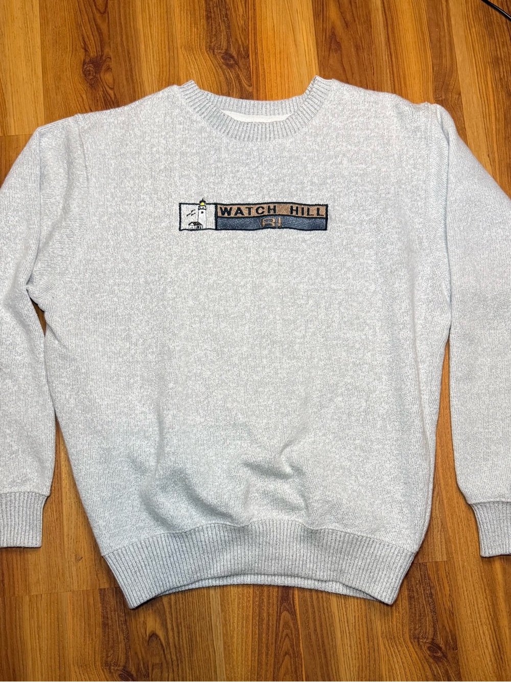 Light Gray Crewneck Sweater - Men